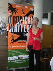  Diane and Tropical Writers Festival banner